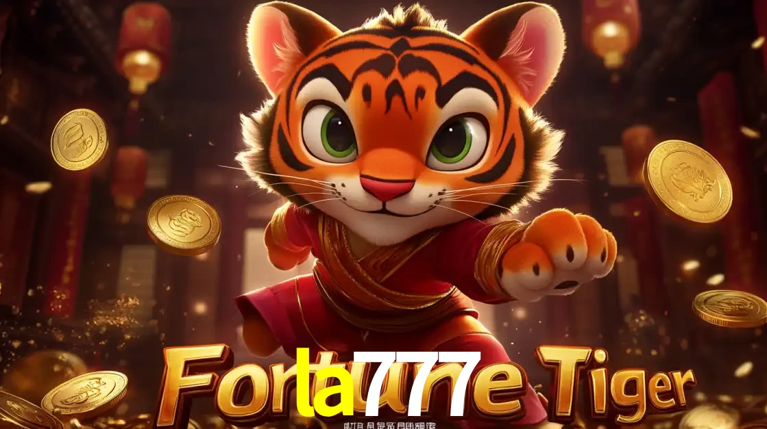 O carismático mascote do jogo de slot Fortune Tiger, um tigre fofo em pose de artes marciais, pronto para trazer sorte e multiplicadores de ganhos no cassino online la777.