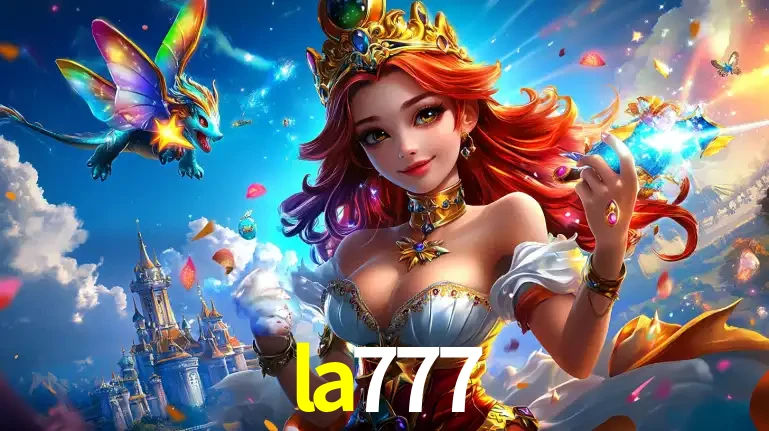 A princesa de um reino de fantasia mágico, com seu pequeno dragão, apresentando um mundo de prêmios encantados nos jogos de caça-níqueis do cassino la777.